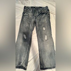 Buckle Division E Vintage Light Wash Jeans, Size: 36 W